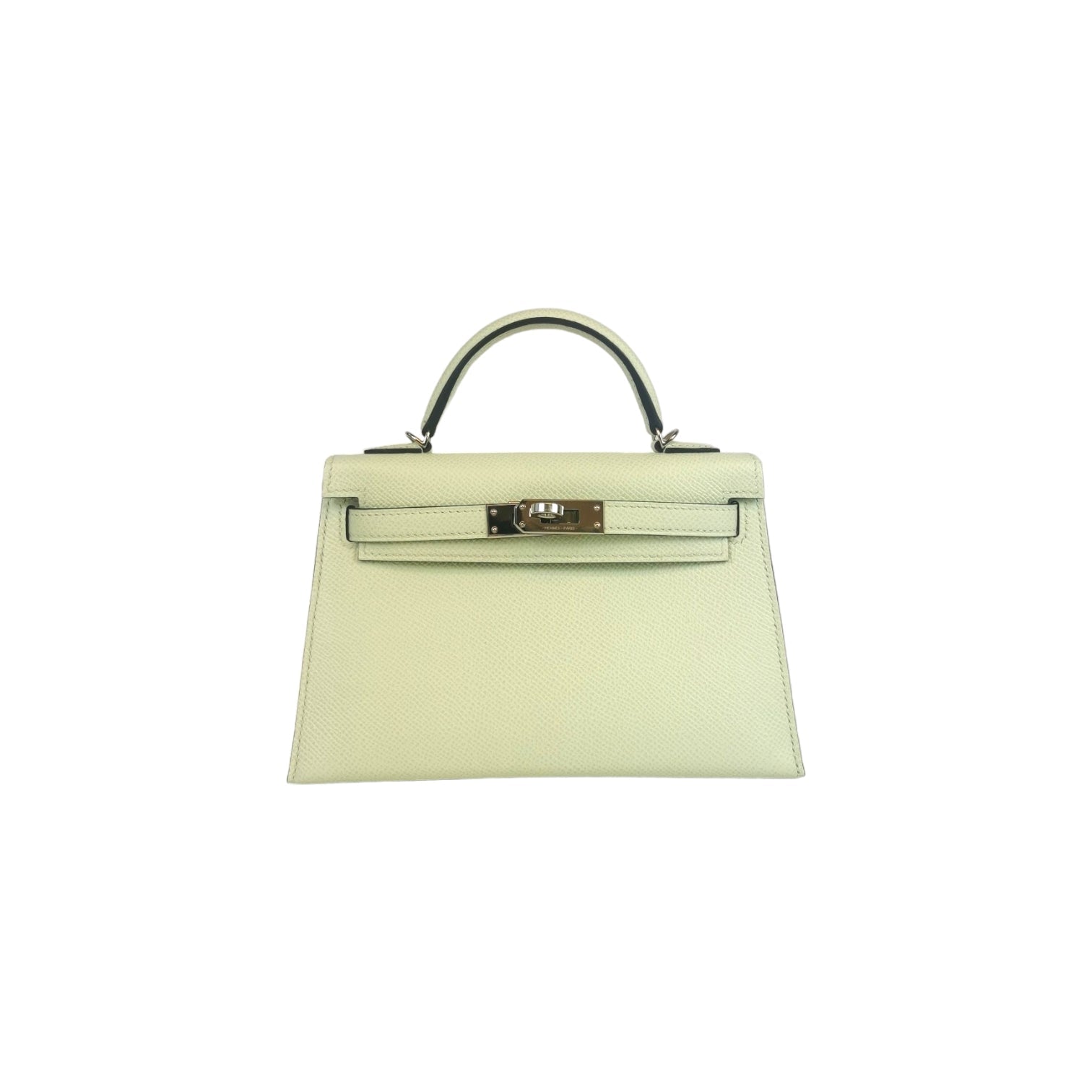 HermÃƒÆ’Ã‚Â¨s Mini Kelly Vert Fizz Epsom Palladium