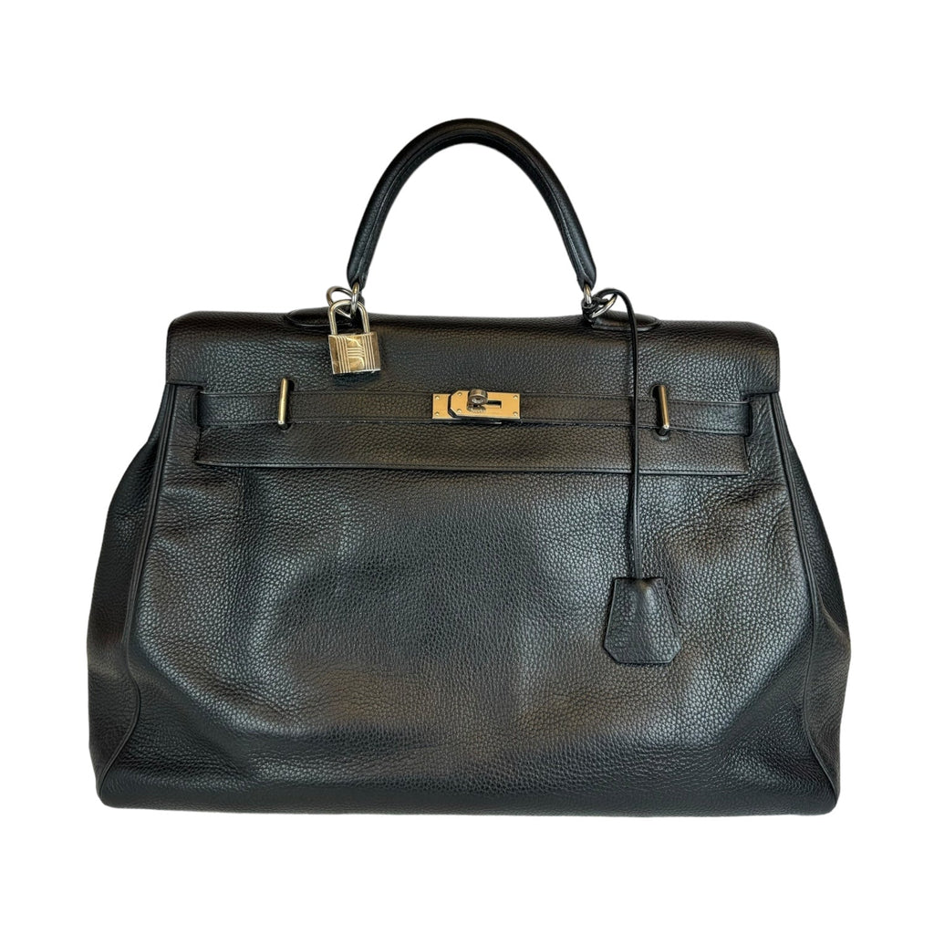 HermÃƒÆ’Ã‚Â¨s Kelly 50 Black Togo
