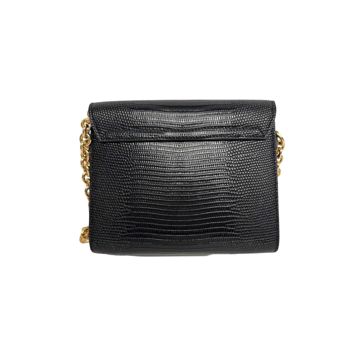 Dolce & Gabbana DG Crystals Crossbody Bag Black Leather