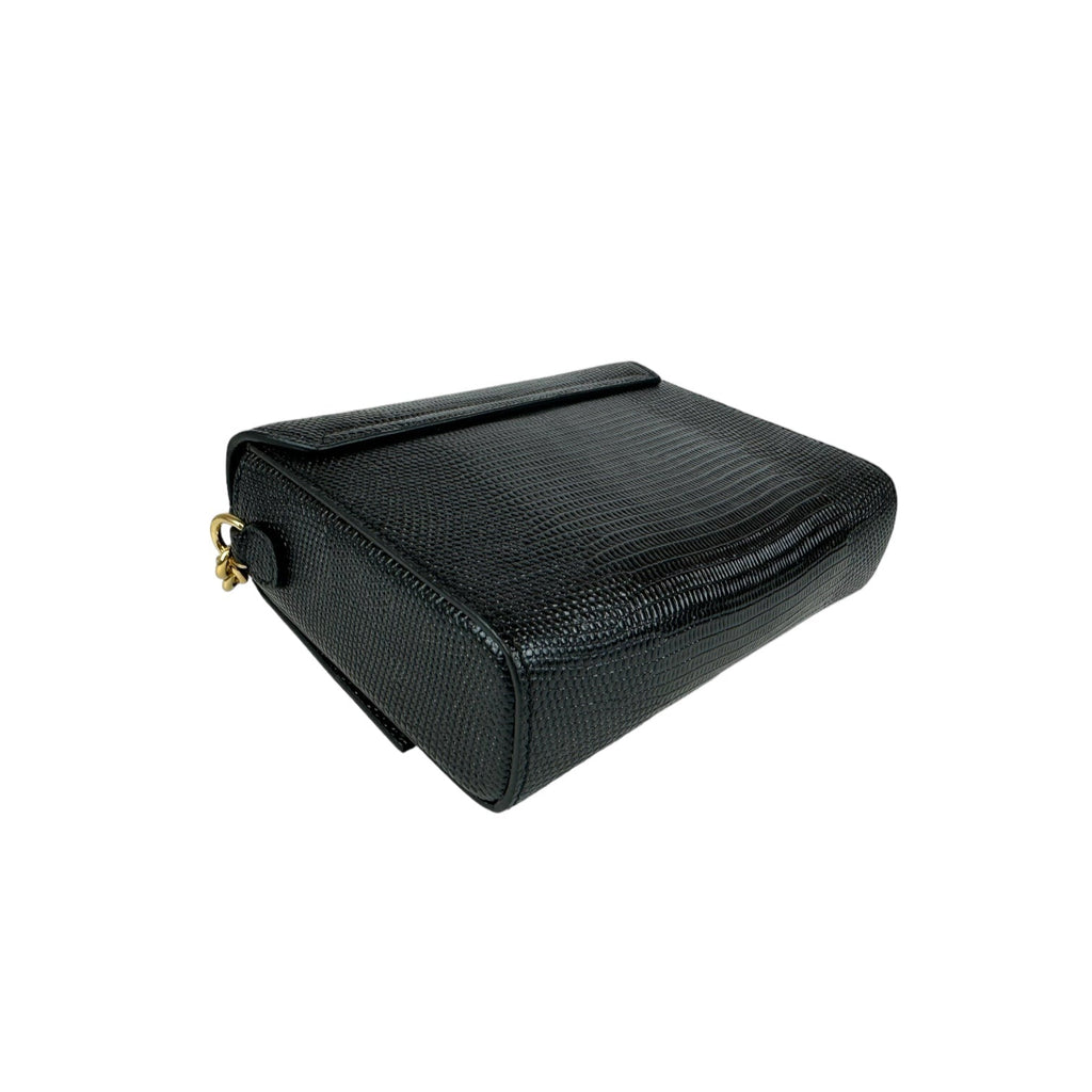 Dolce & Gabbana DG Crystals Crossbody Bag Black Leather