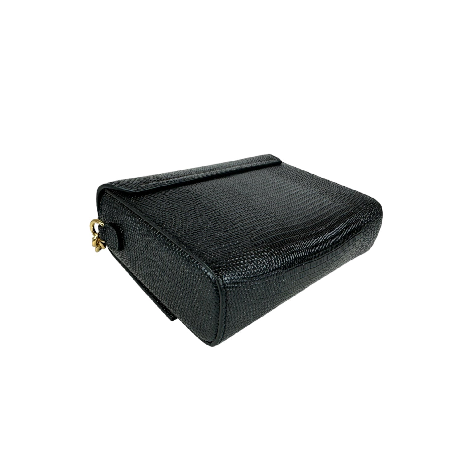 Dolce & Gabbana DG Crystals Crossbody Bag Black Leather