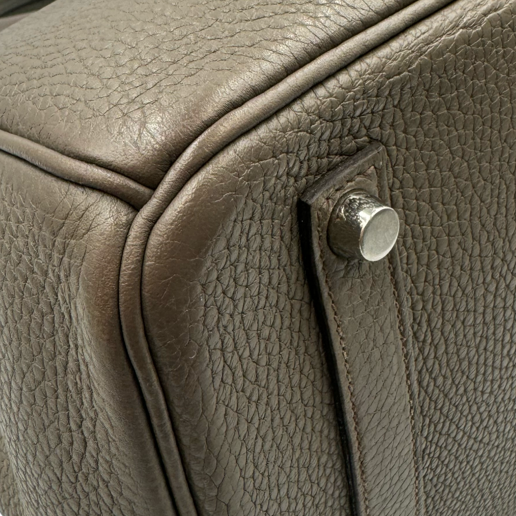 HermÃƒÆ’Ã‚Â¨s Birkin 35 Etain Clemence Palladium