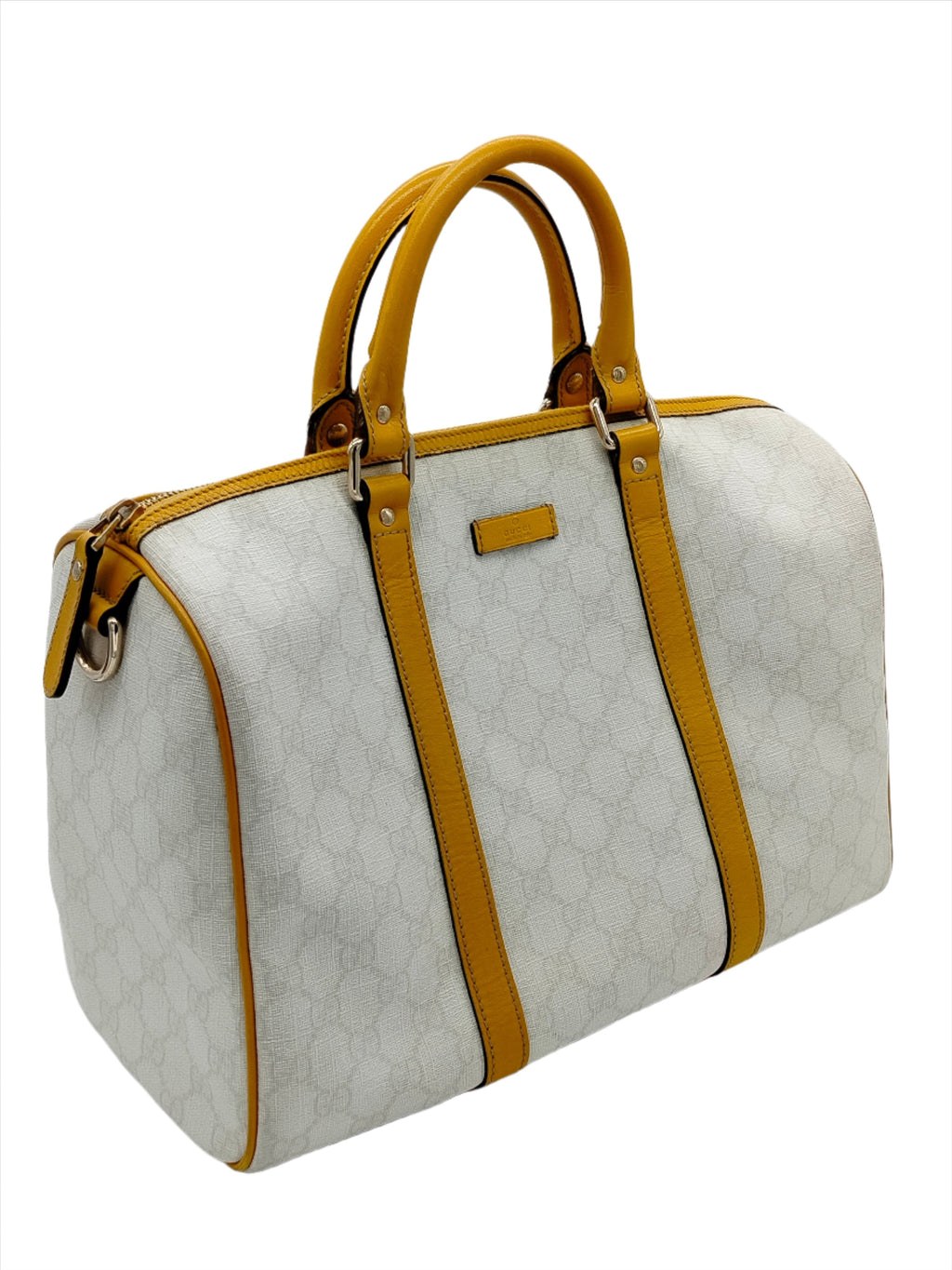 Gucci Ivory Monogram GG Joy Boston Bag Supreme - '00s