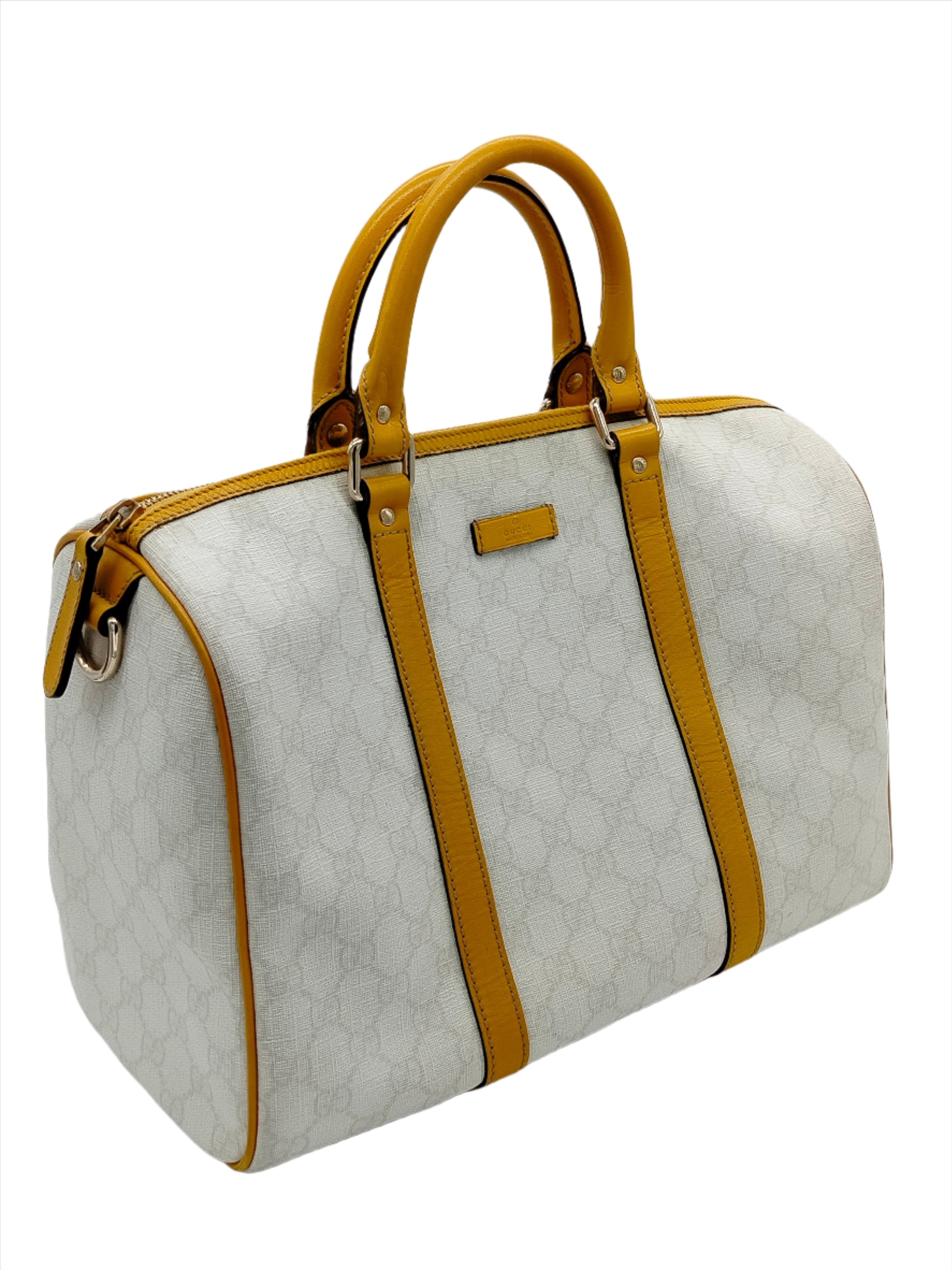 Gucci Ivory Monogram GG Joy Boston Bag Supreme - '00s