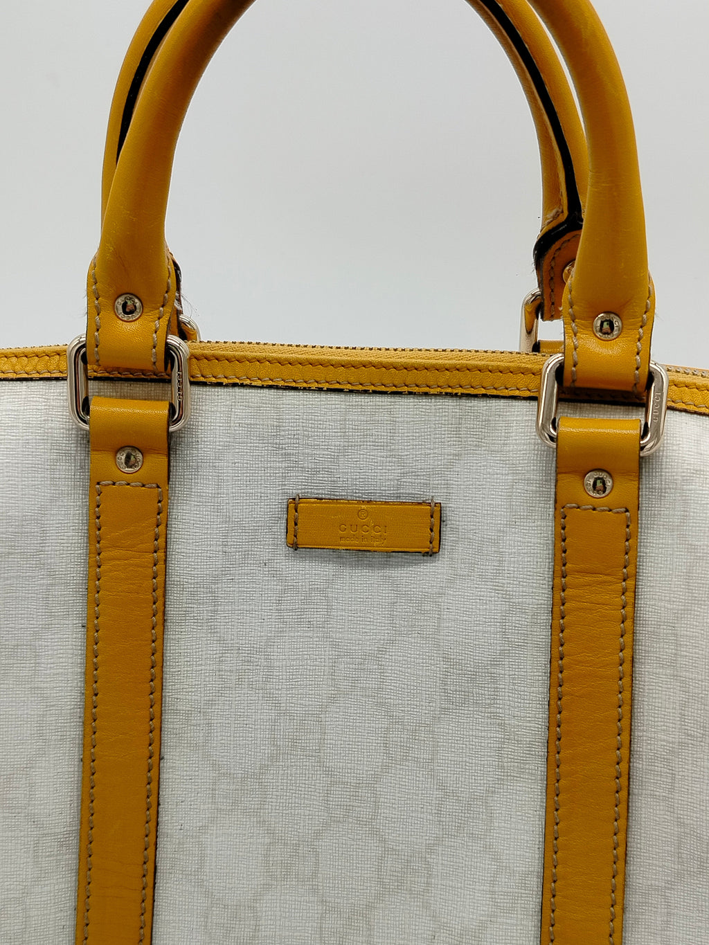 Gucci Ivory Monogram GG Joy Boston Bag Supreme - '00s