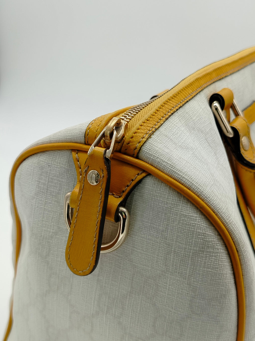 Gucci Ivory Monogram GG Joy Boston Bag Supreme - '00s