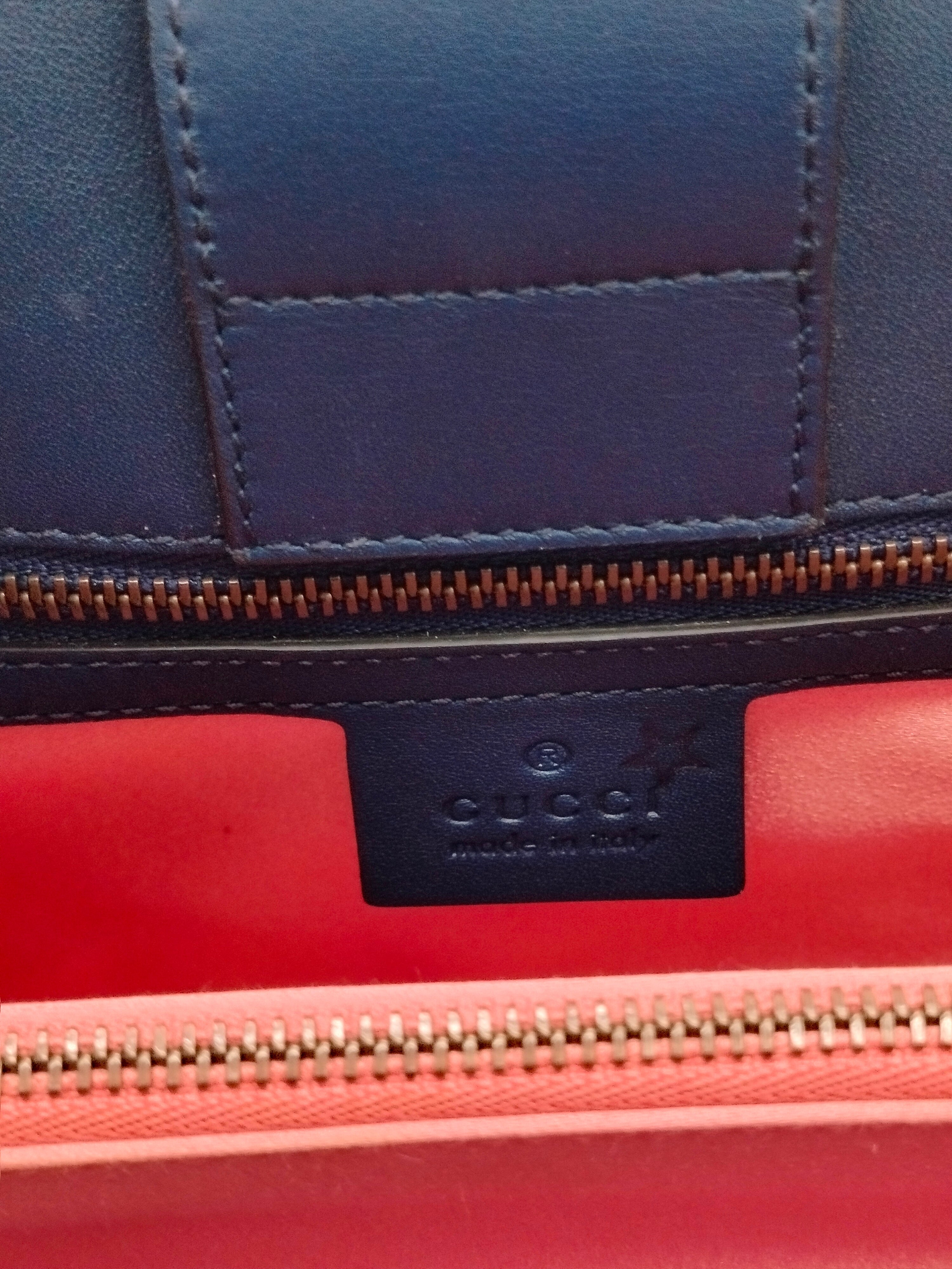 Gucci Marmont Denim Pearl Tote Bag - '10s