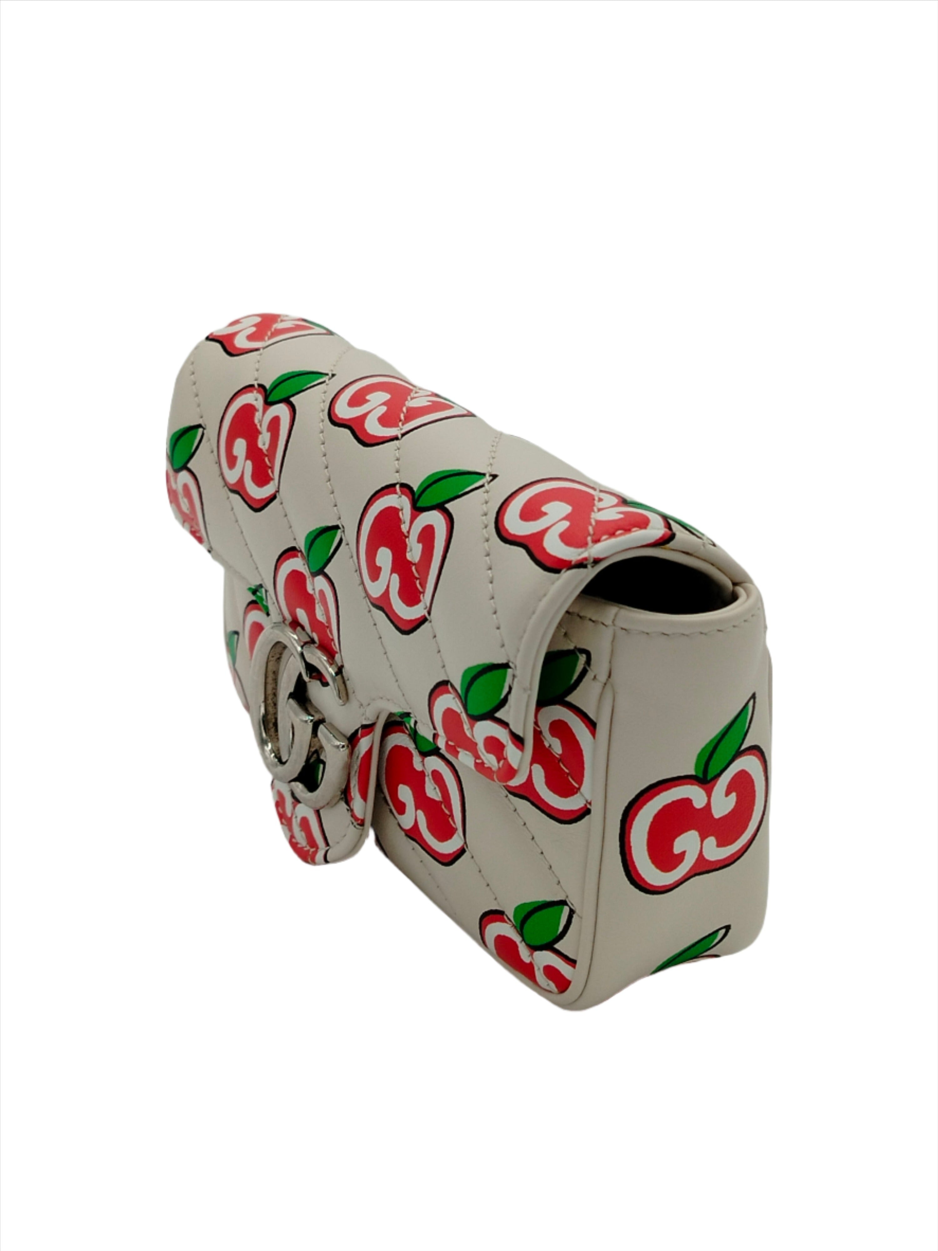 Gucci Apple Monogram Supermini Marmont Bag - '10s