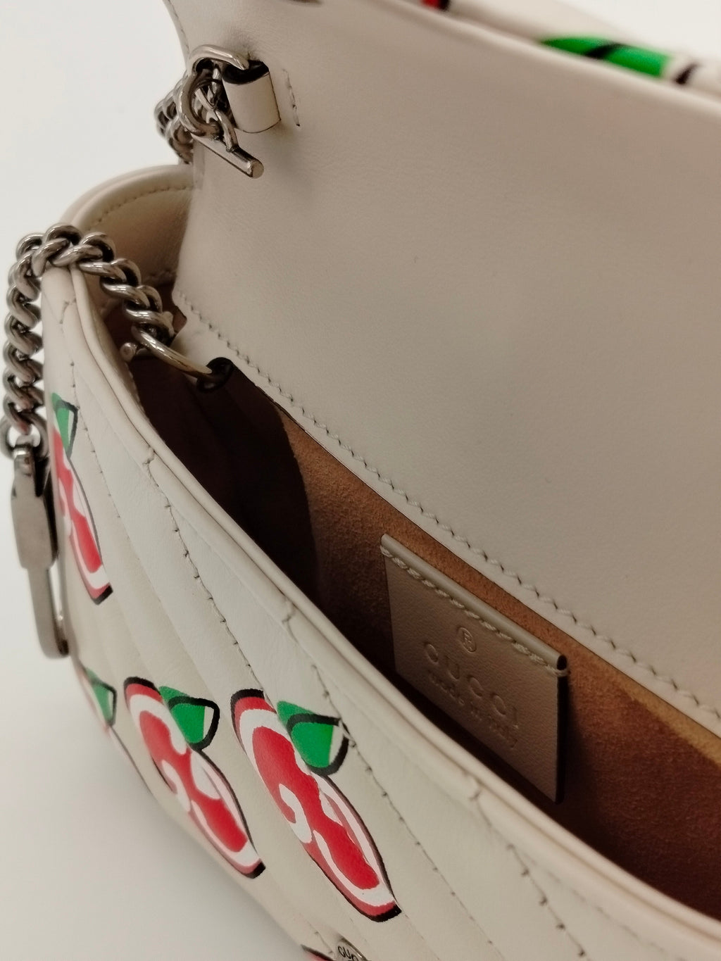 Gucci Apple Monogram Supermini Marmont Bag - '10s