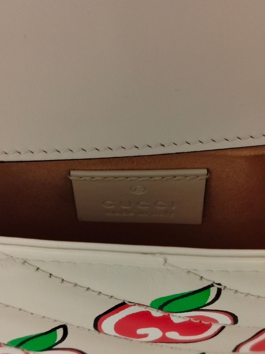 Gucci Apple Monogram Supermini Marmont Bag - '10s