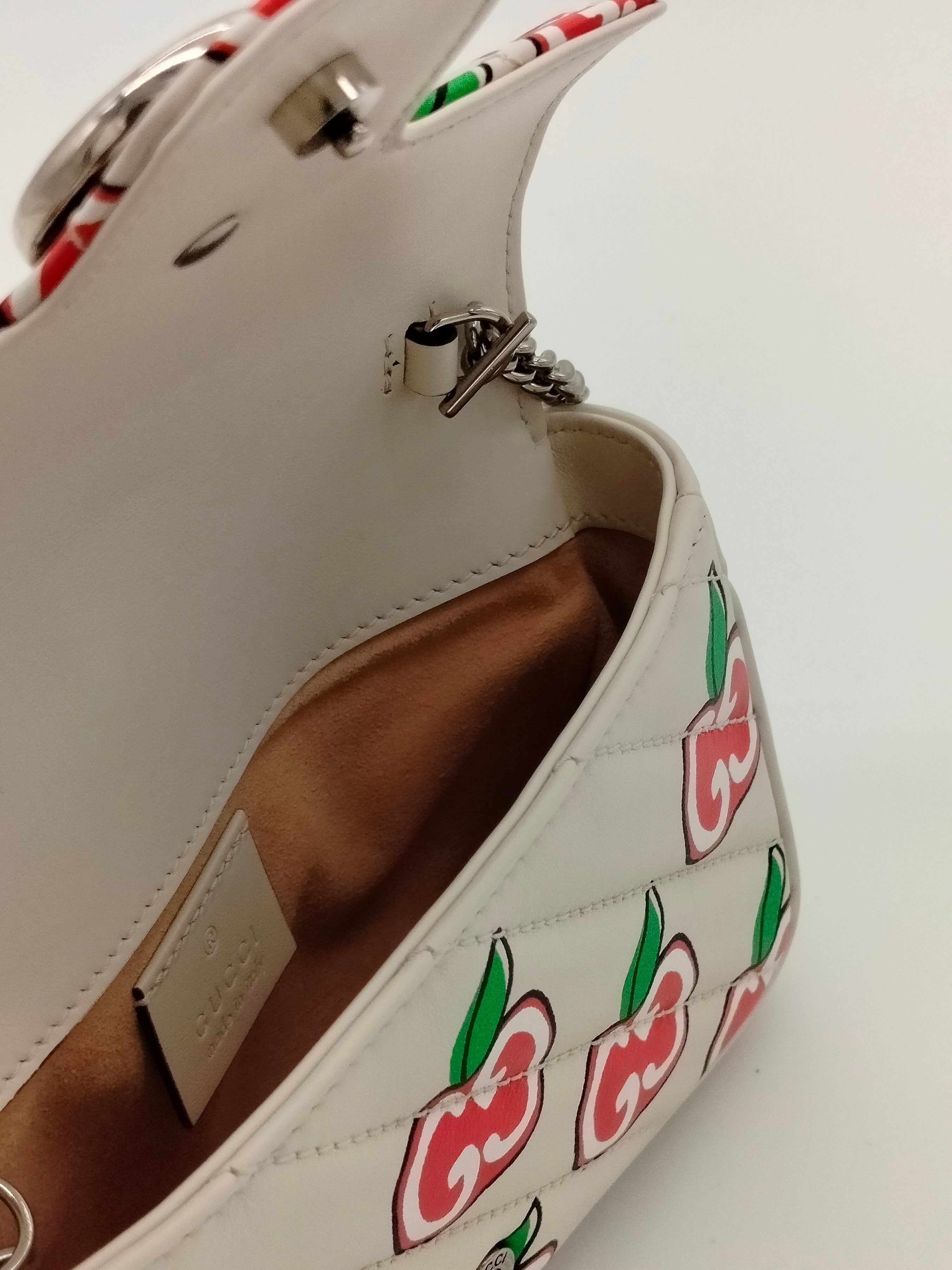 Gucci Apple Monogram Supermini Marmont Bag - '10s