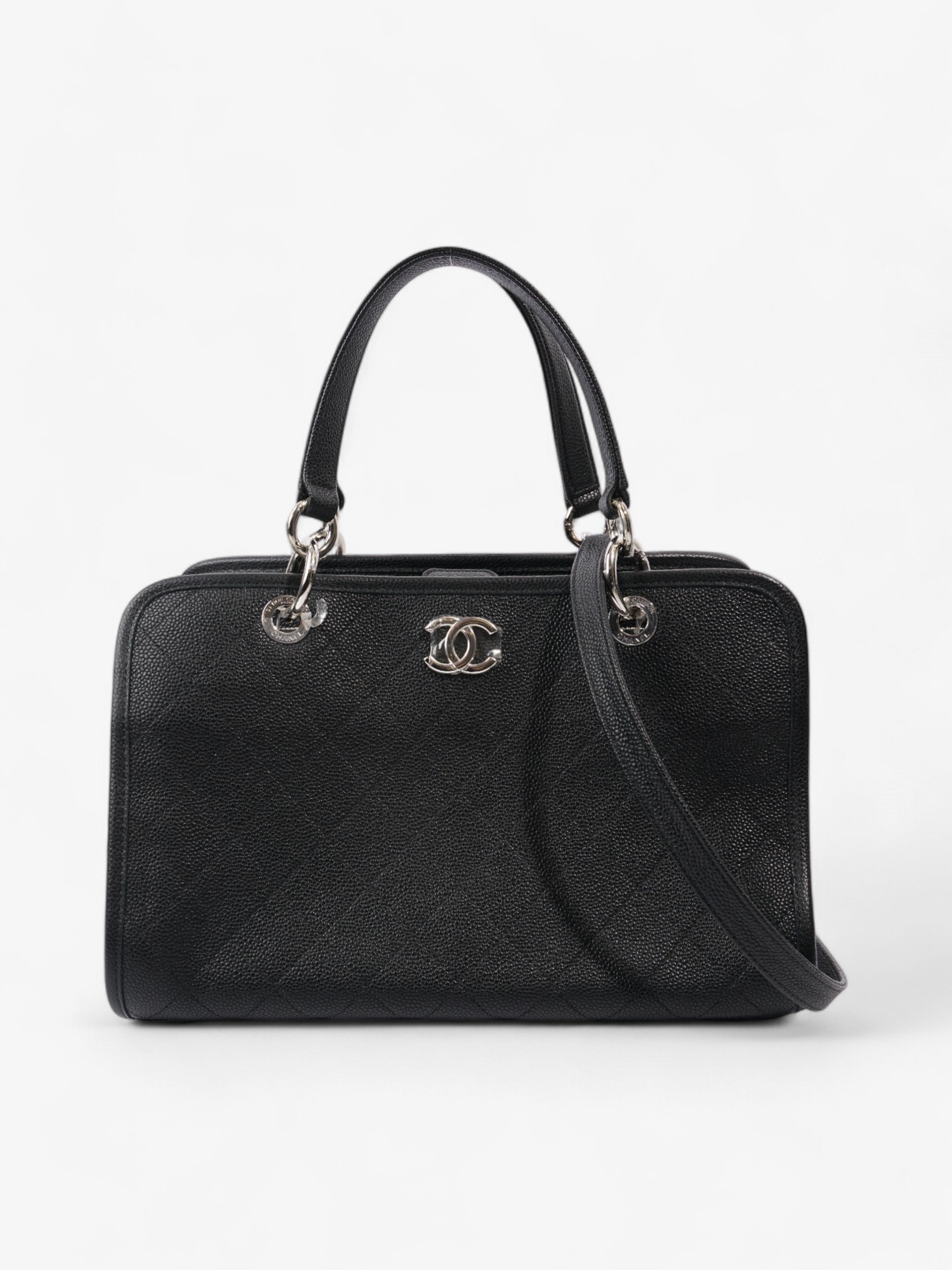 Chanel Shopping Tote Black Caviar Leather