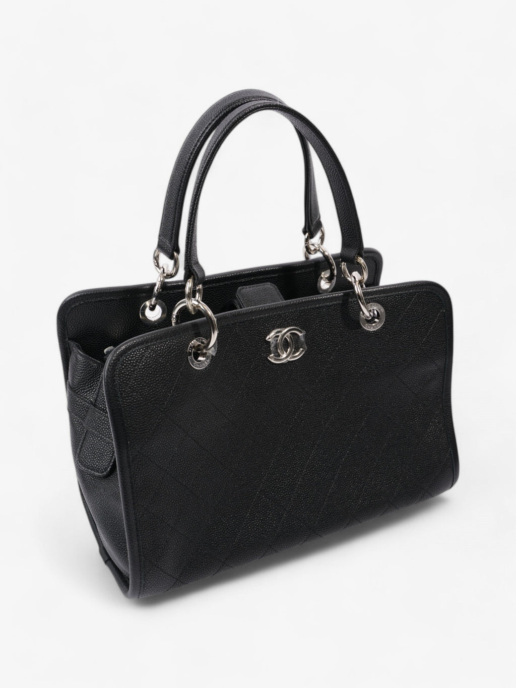 Chanel Shopping Tote Black Caviar Leather