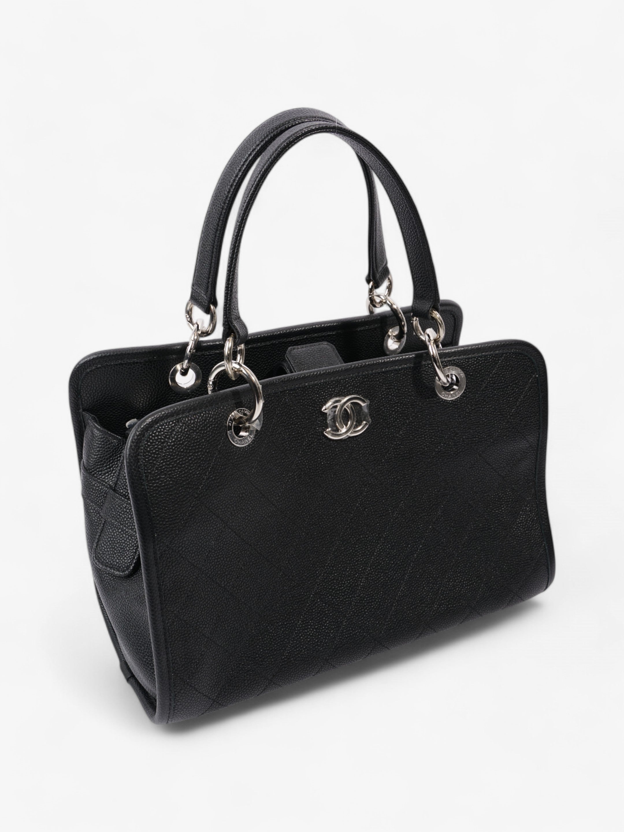 Chanel Shopping Tote Black Caviar Leather