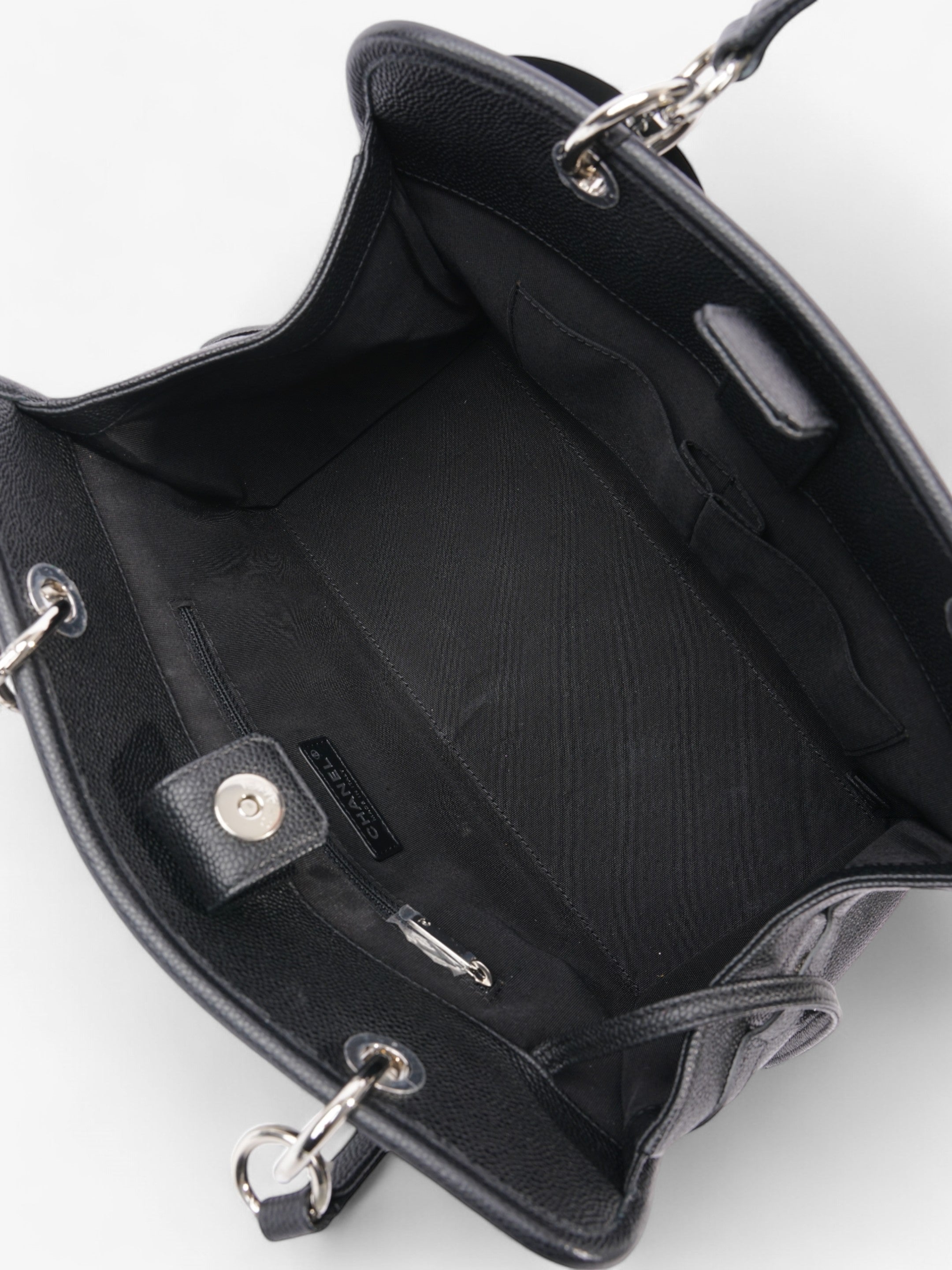 Chanel Shopping Tote Black Caviar Leather