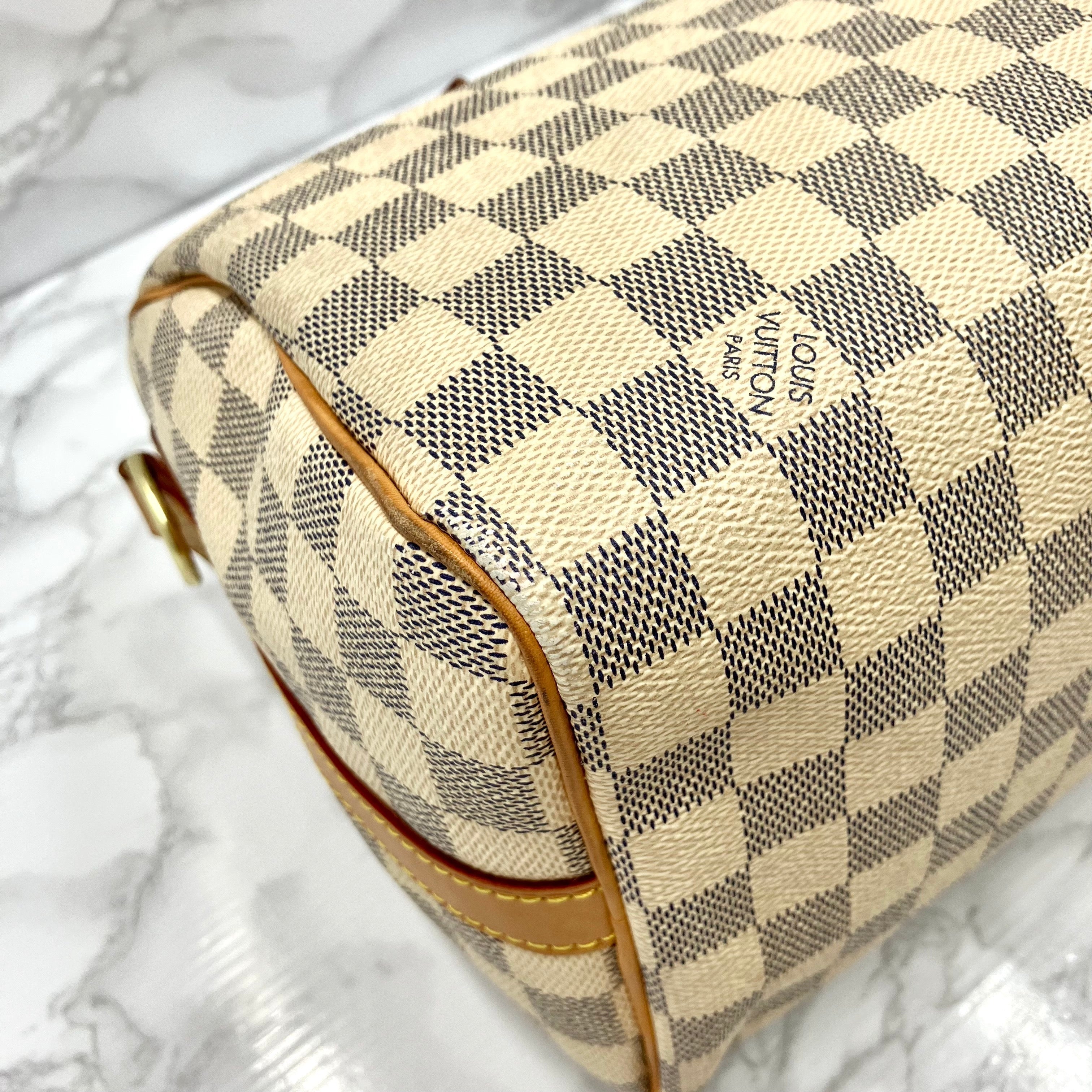 LOUIS VUITTON Azur Speedy 25 Bandouliere