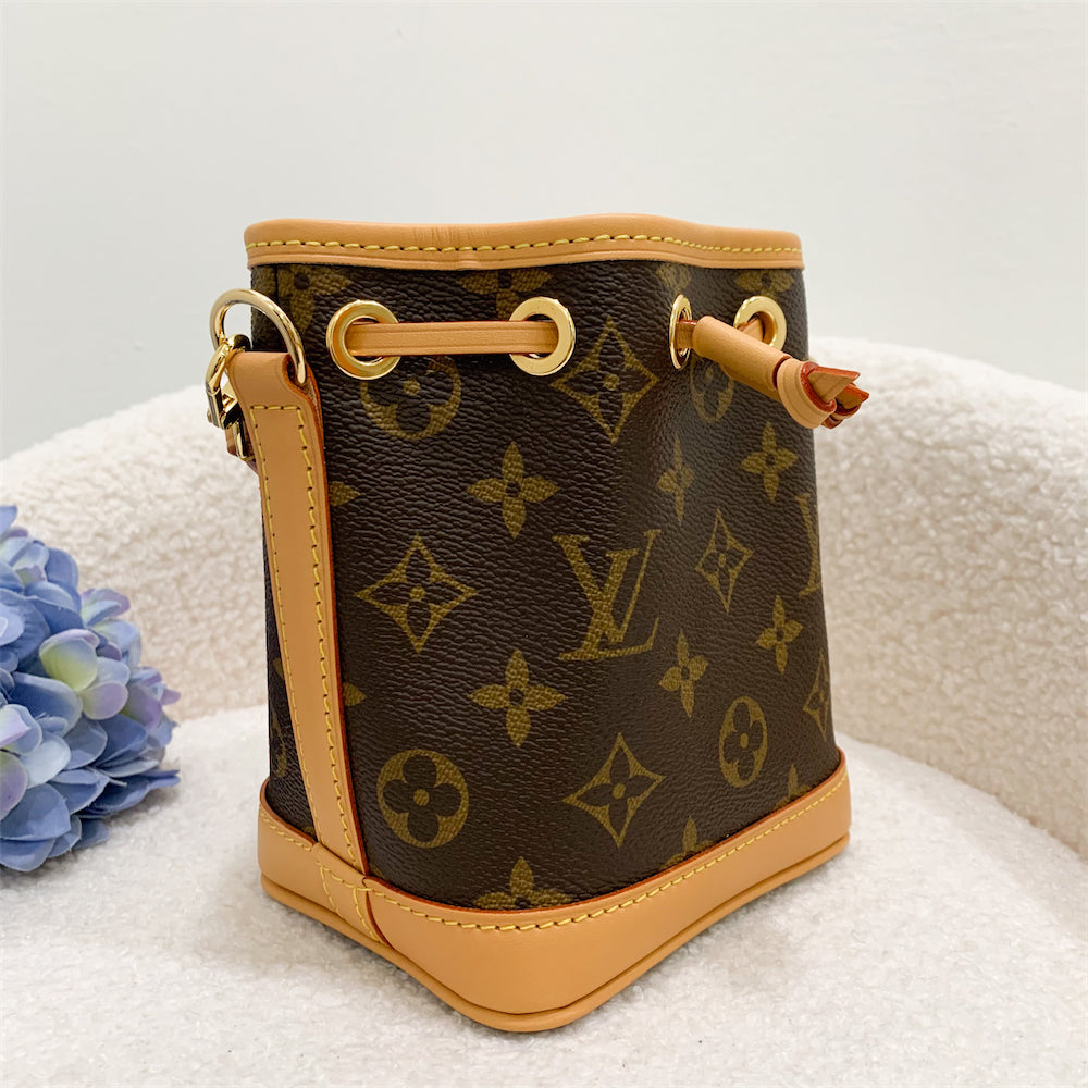 LV Nano Noe in Monogram Canvas GHW