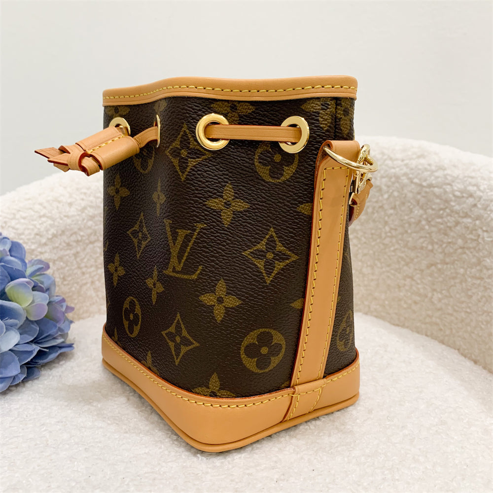 LV Nano Noe in Monogram Canvas GHW