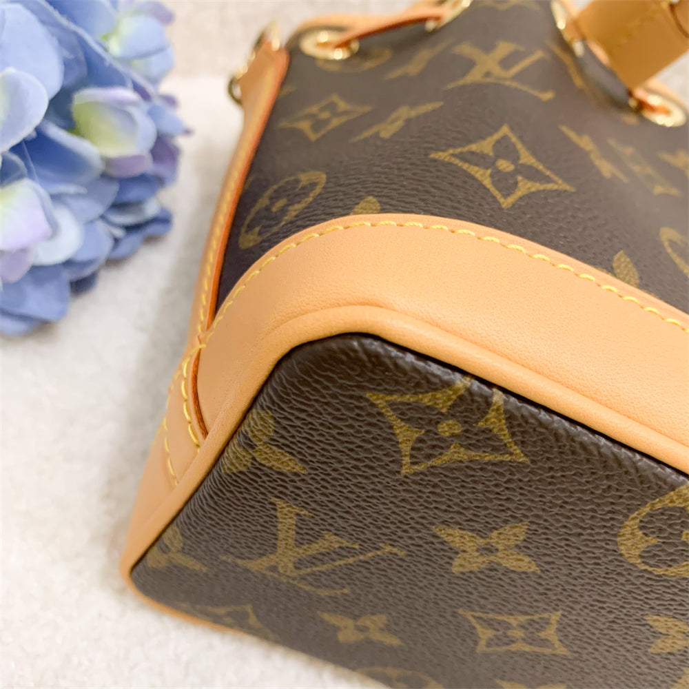 LV Nano Noe in Monogram Canvas GHW