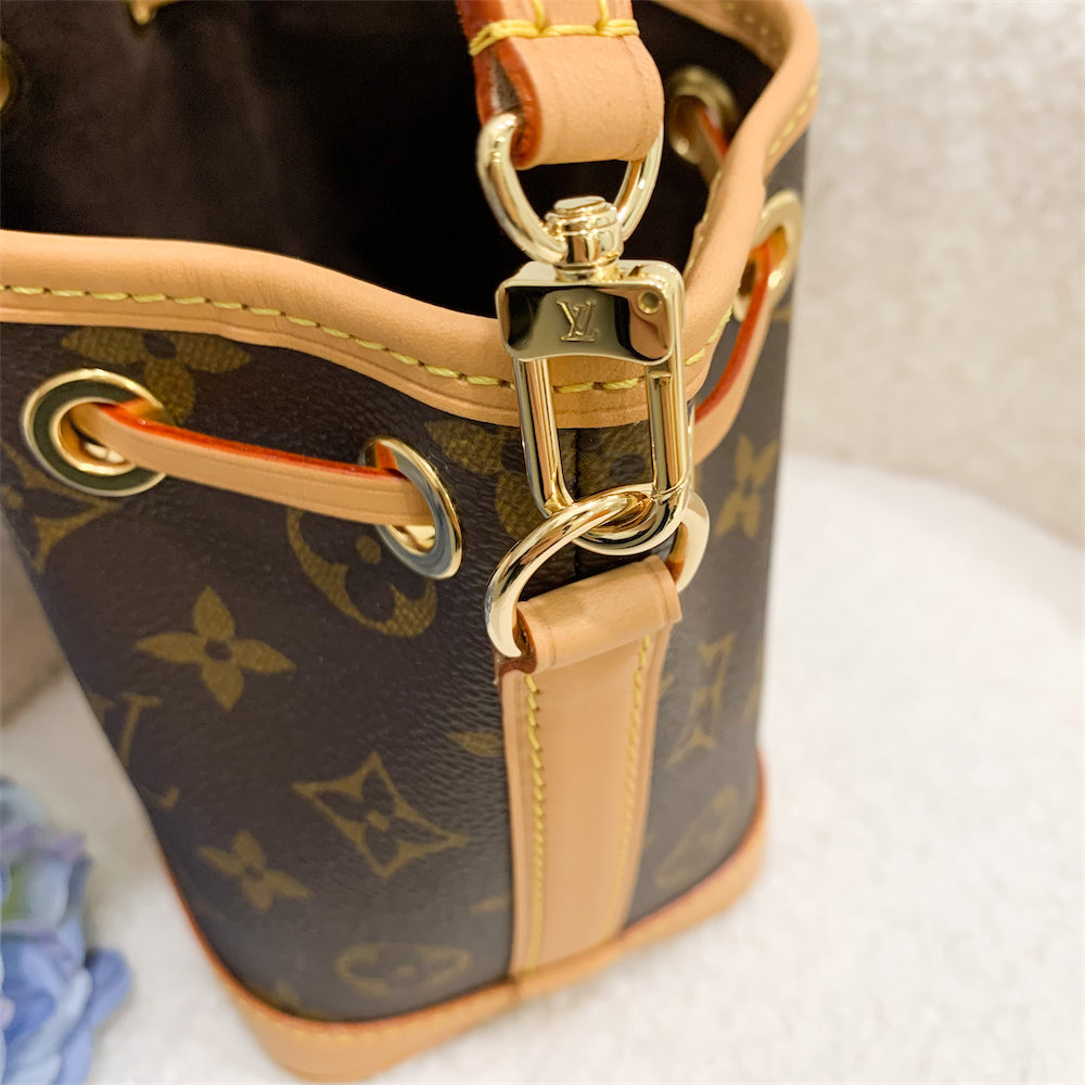 LV Nano Noe in Monogram Canvas GHW