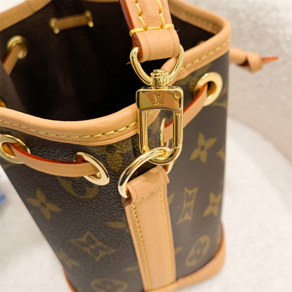LV Nano Noe in Monogram Canvas GHW