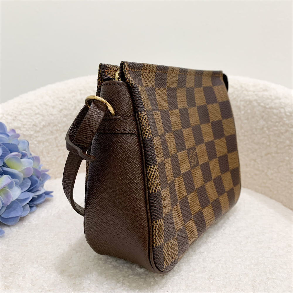 LV Mini Bag / Pochette in Damier Ebene Canvas GHW