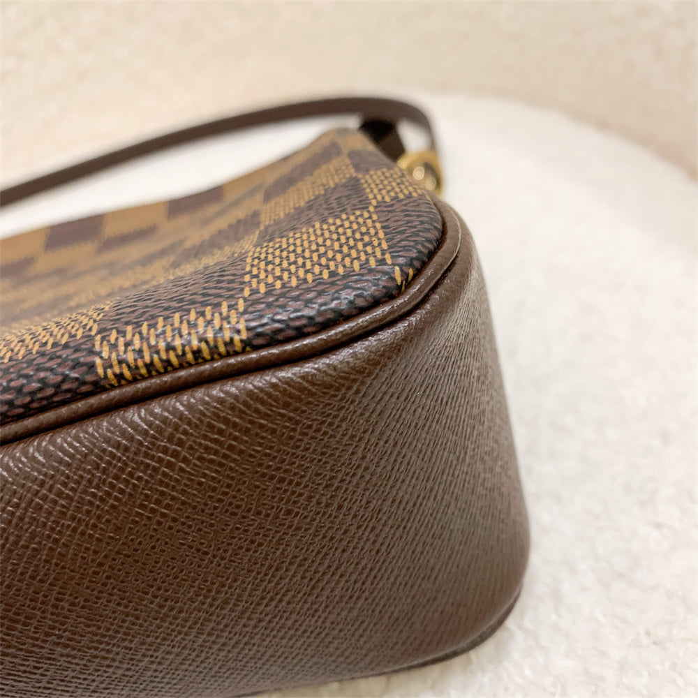 LV Mini Bag / Pochette in Damier Ebene Canvas GHW