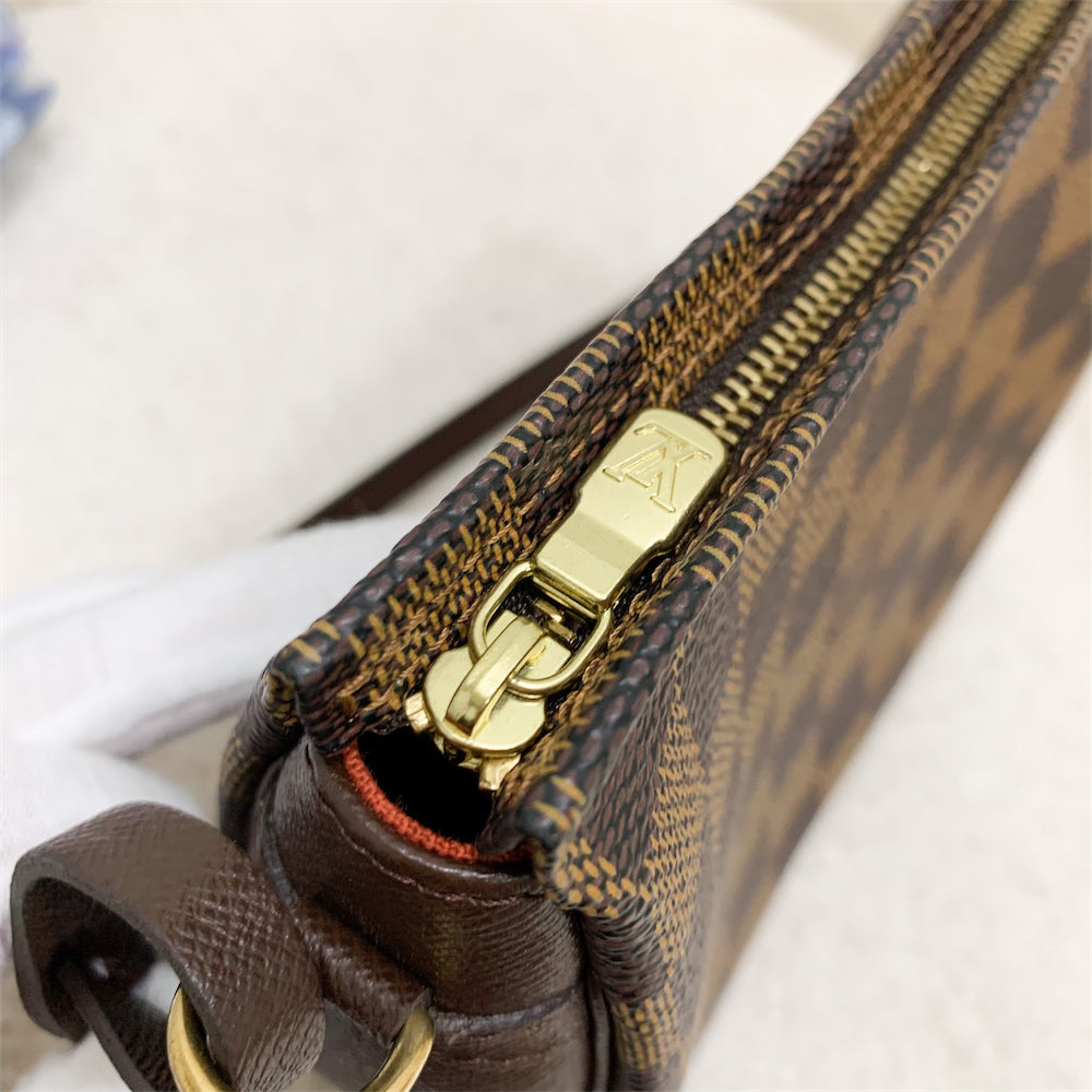 LV Mini Bag / Pochette in Damier Ebene Canvas GHW