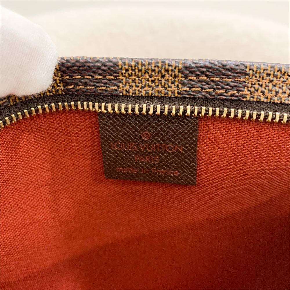 LV Mini Bag / Pochette in Damier Ebene Canvas GHW