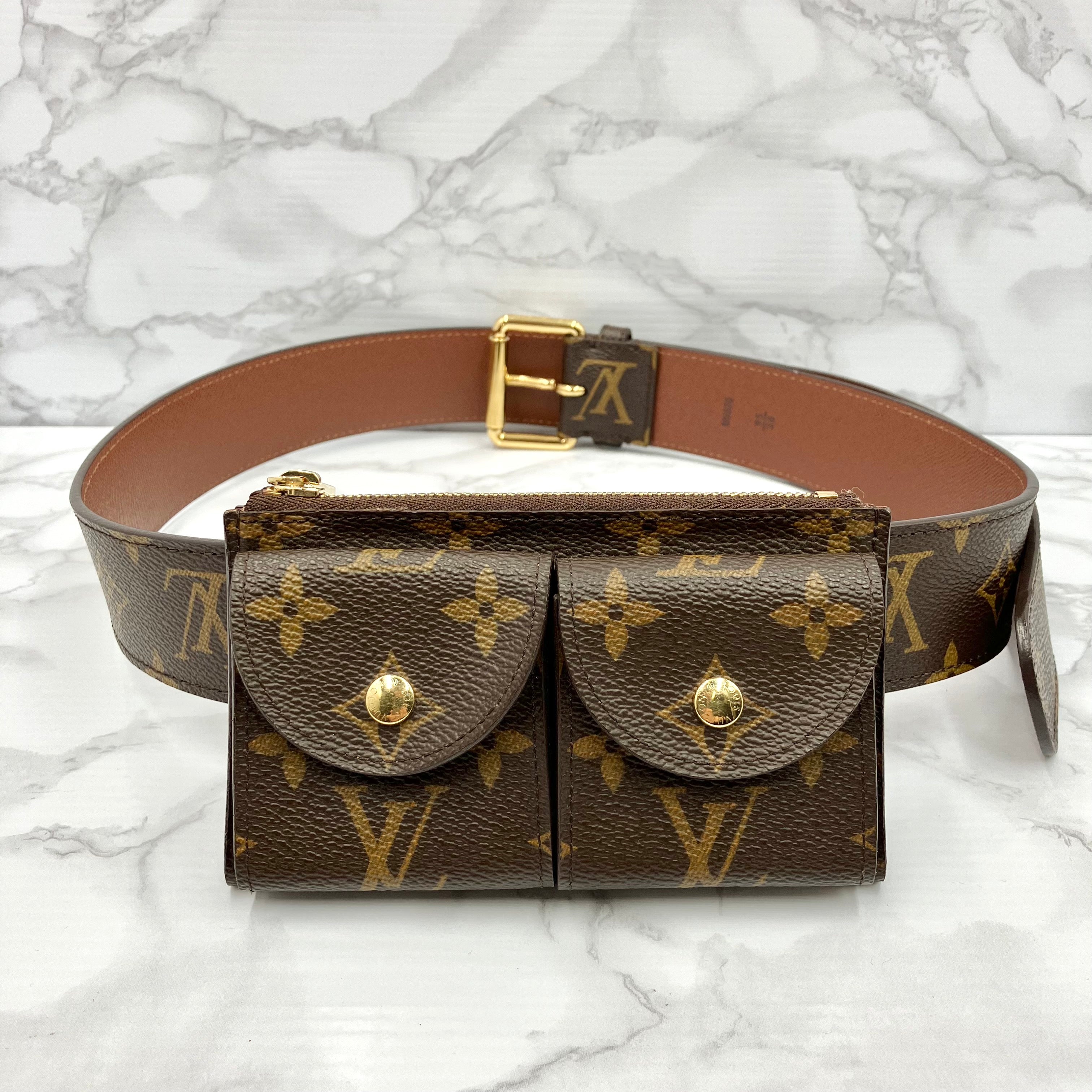 LOUIS VUITTON Monogram Santure Pochette Duo