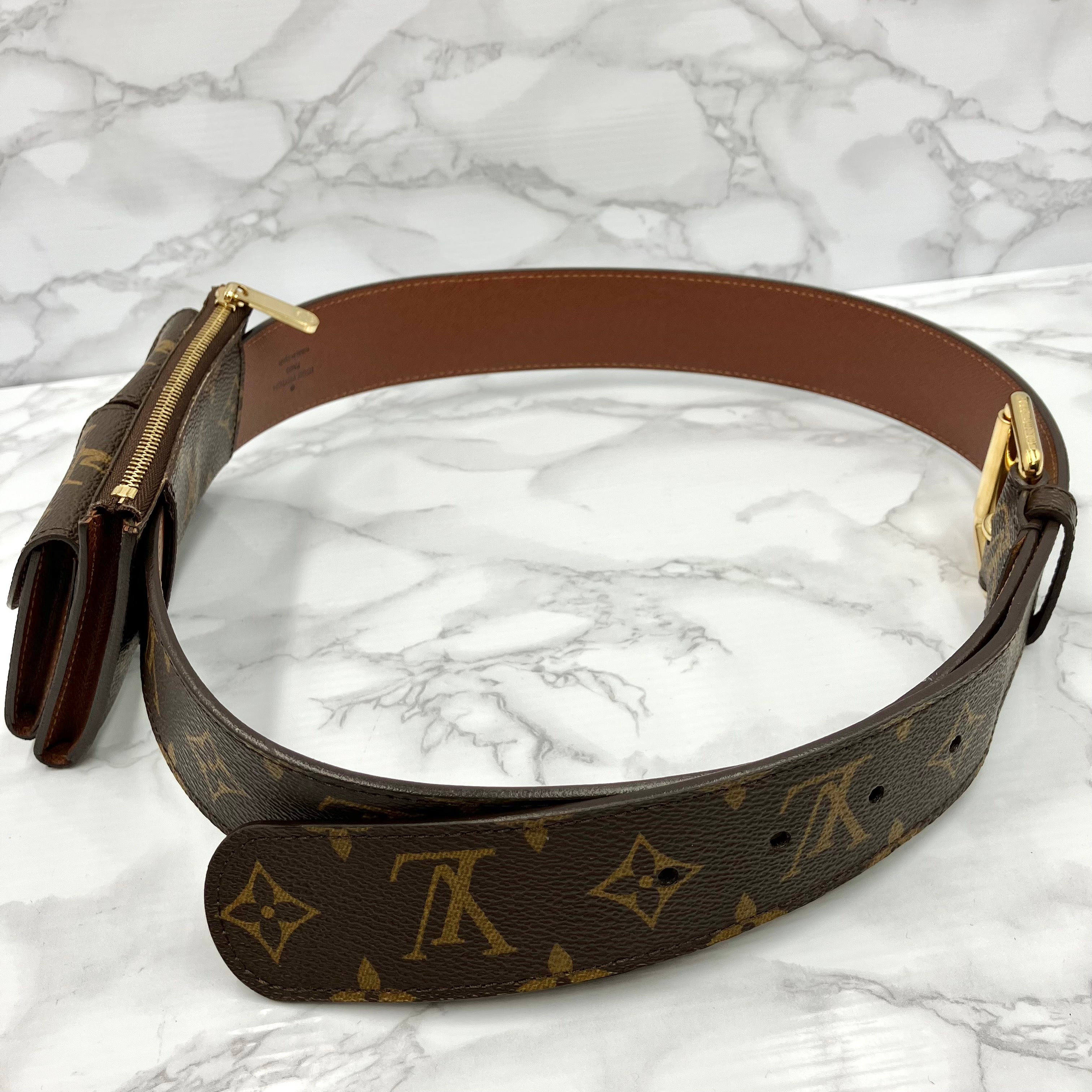 LOUIS VUITTON Monogram Santure Pochette Duo