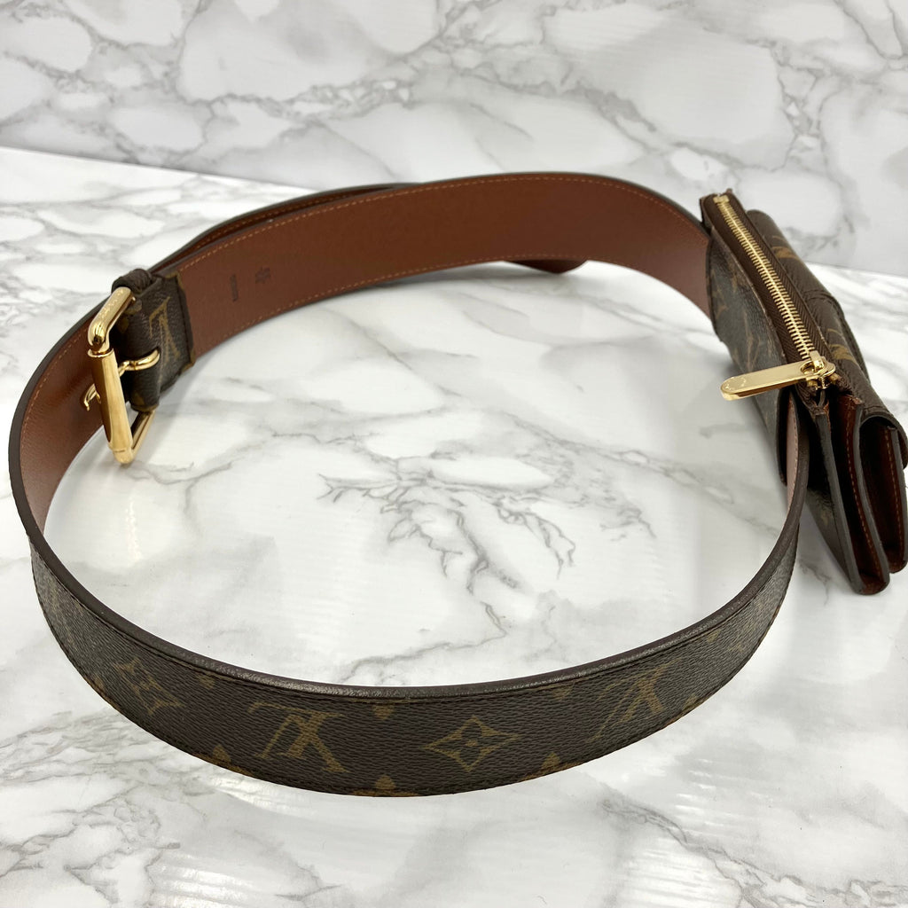 LOUIS VUITTON Monogram Santure Pochette Duo