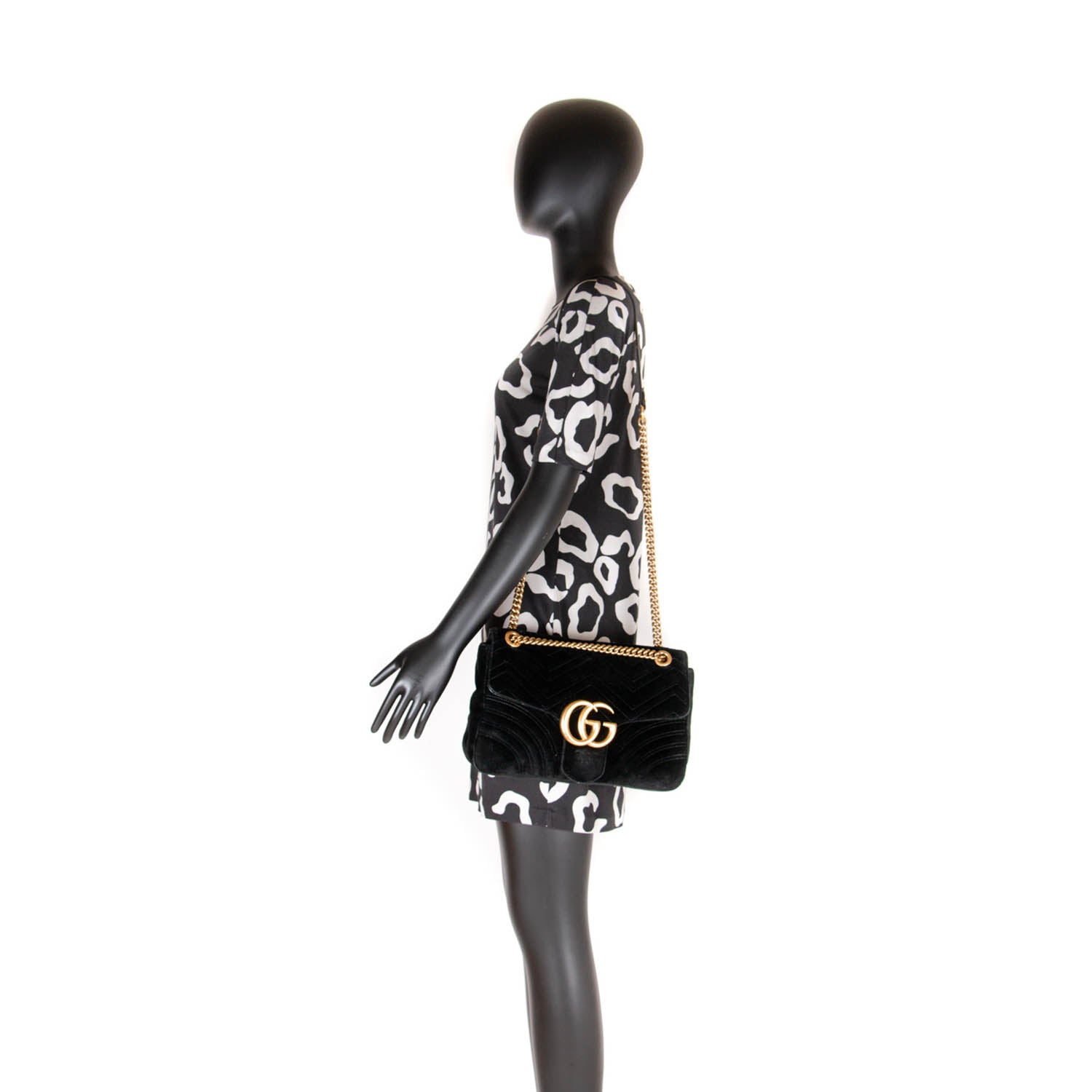 Gucci GG Marmont Medium MetalassÃƒÆ’Ã‚Â© Bag