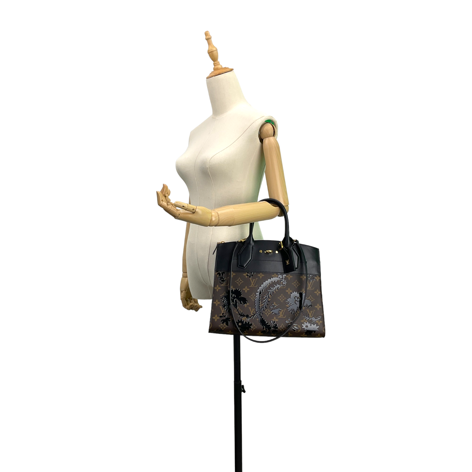 Louis Vuitto City Steamer MM Monogram Blossom Canvas Bag