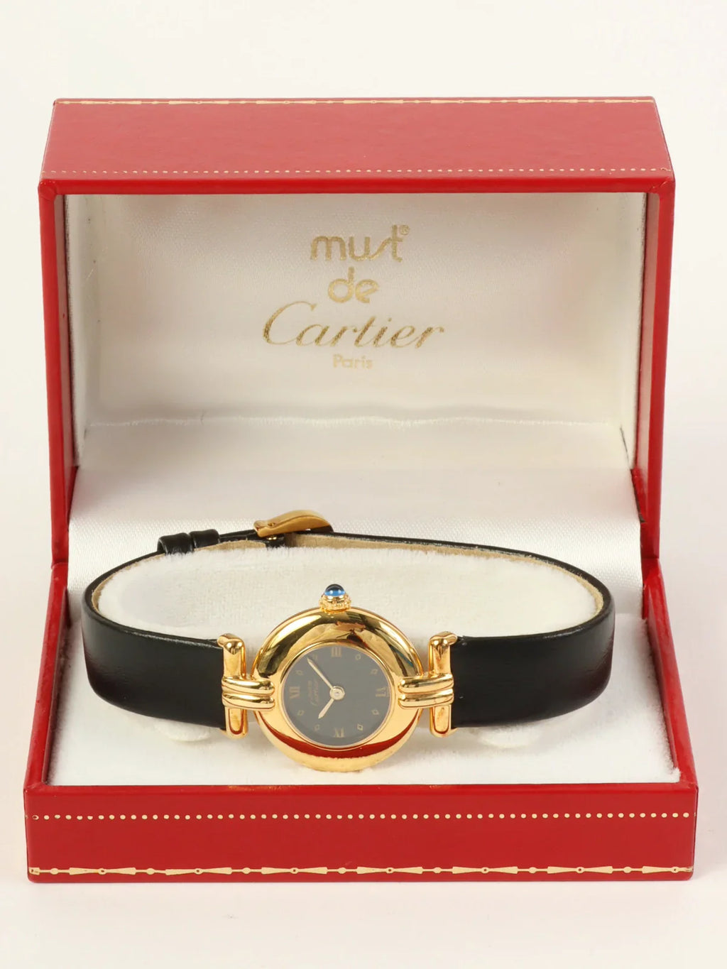 CARTIER 925 Must Colisee Vermeil Black/Gold