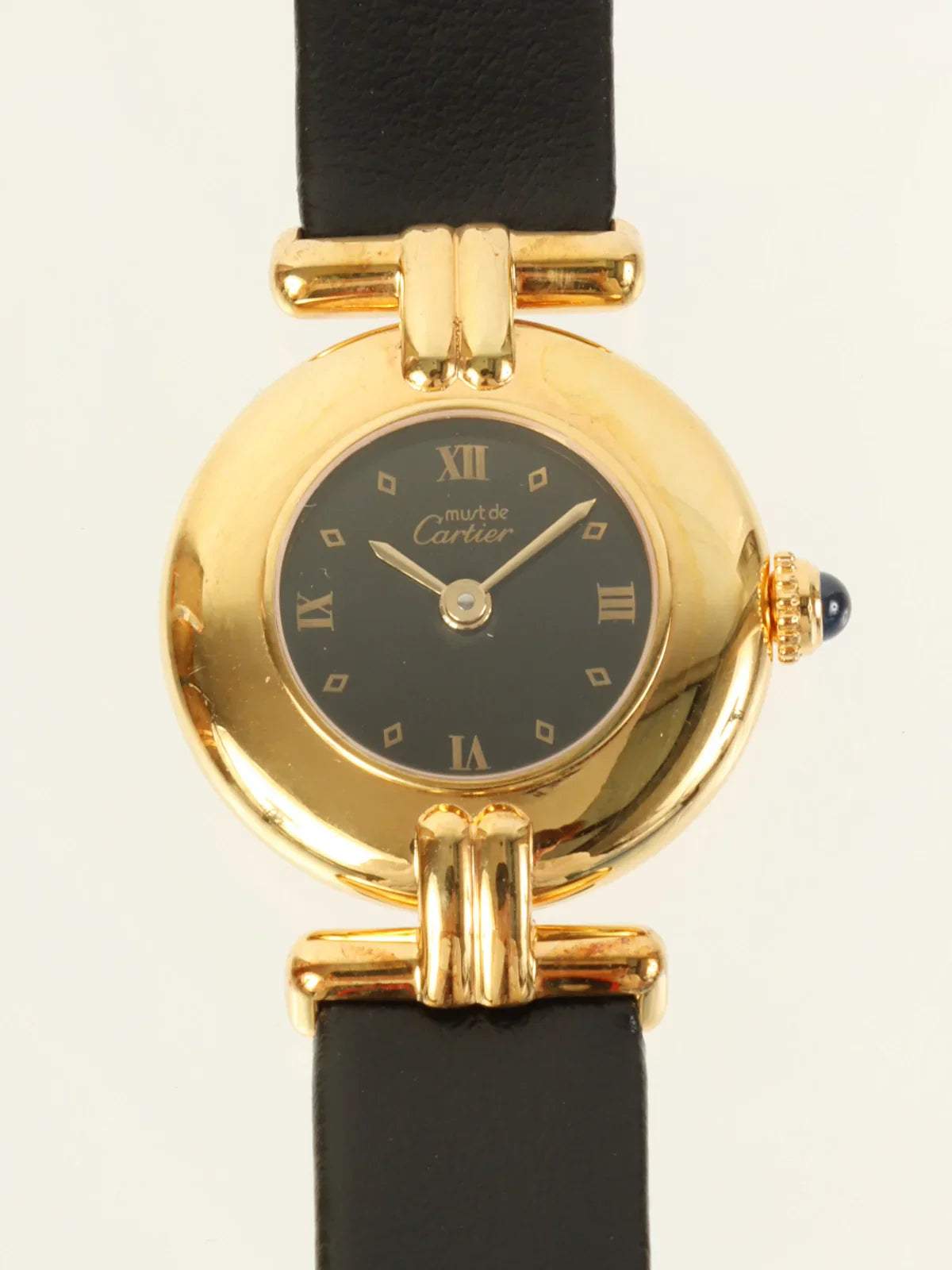 CARTIER 925 Must Colisee Vermeil Black/Gold