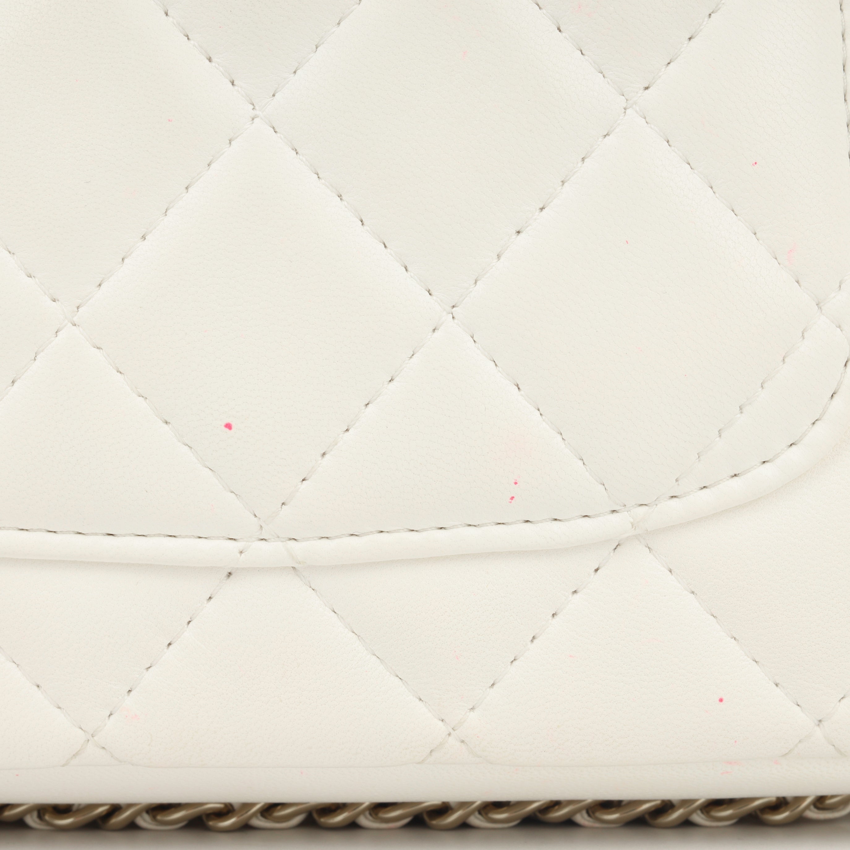 Chanel Pearl Logo Chain Around Flap