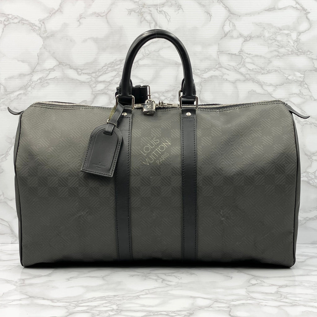 LOUIS VUITTON Keepall 45 Damier Carbon
