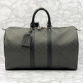 LOUIS VUITTON Keepall 45 Damier Carbon