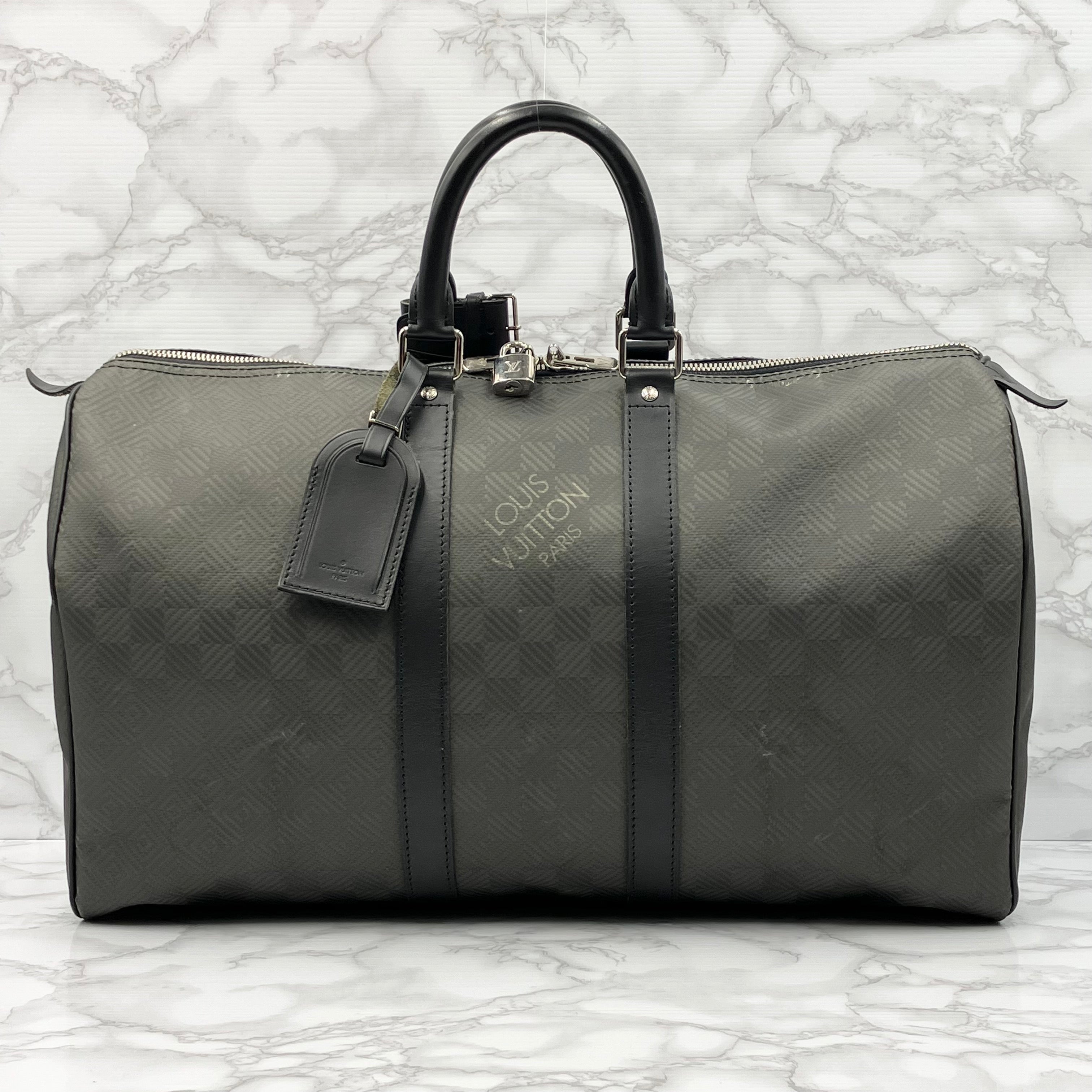 LOUIS VUITTON Keepall 45 Damier Carbon