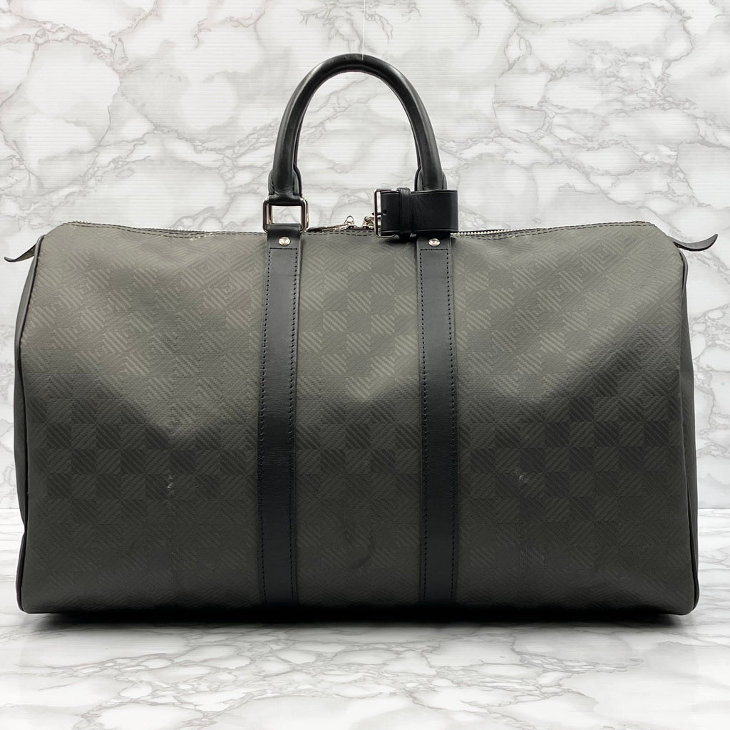 LOUIS VUITTON Keepall 45 Damier Carbon