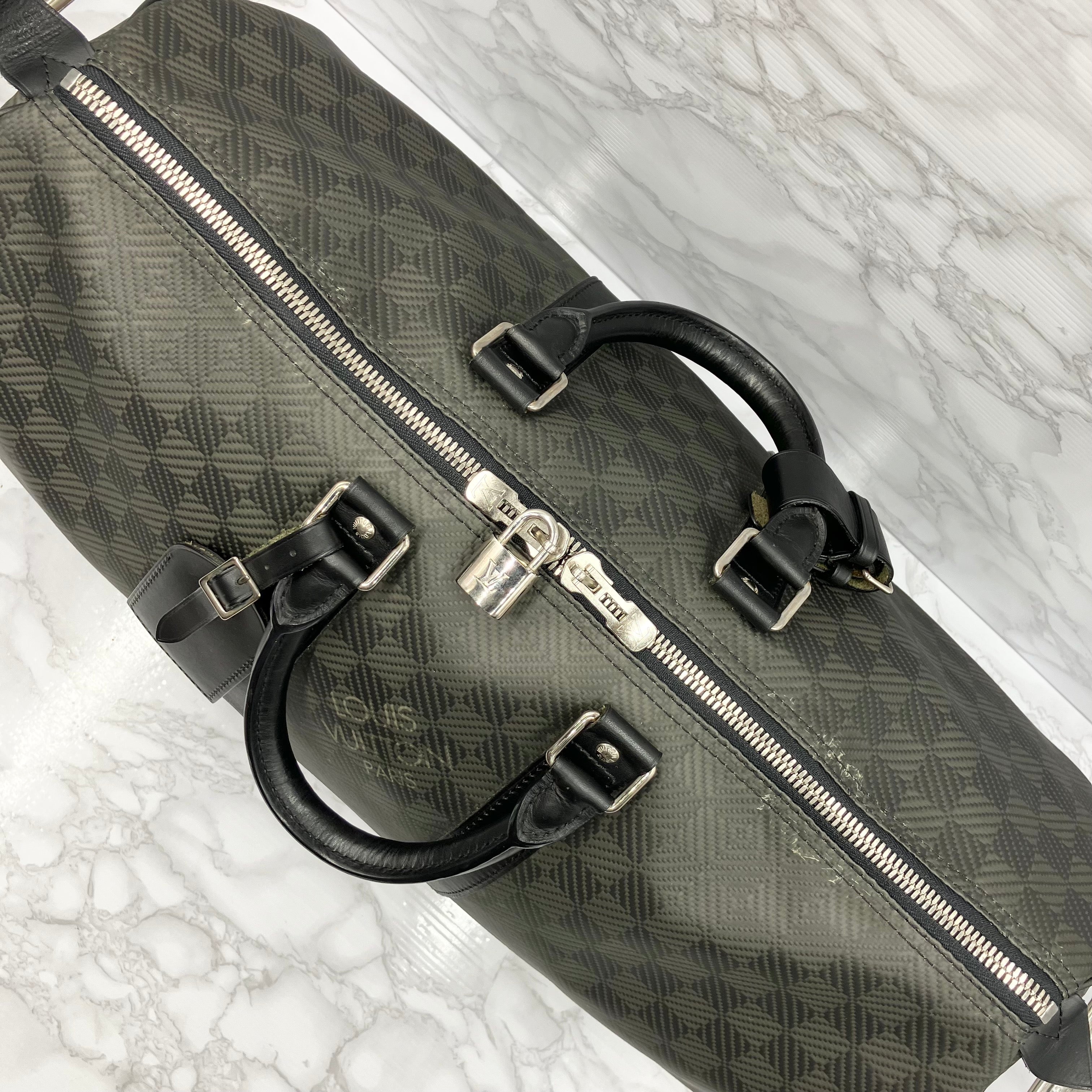 LOUIS VUITTON Keepall 45 Damier Carbon