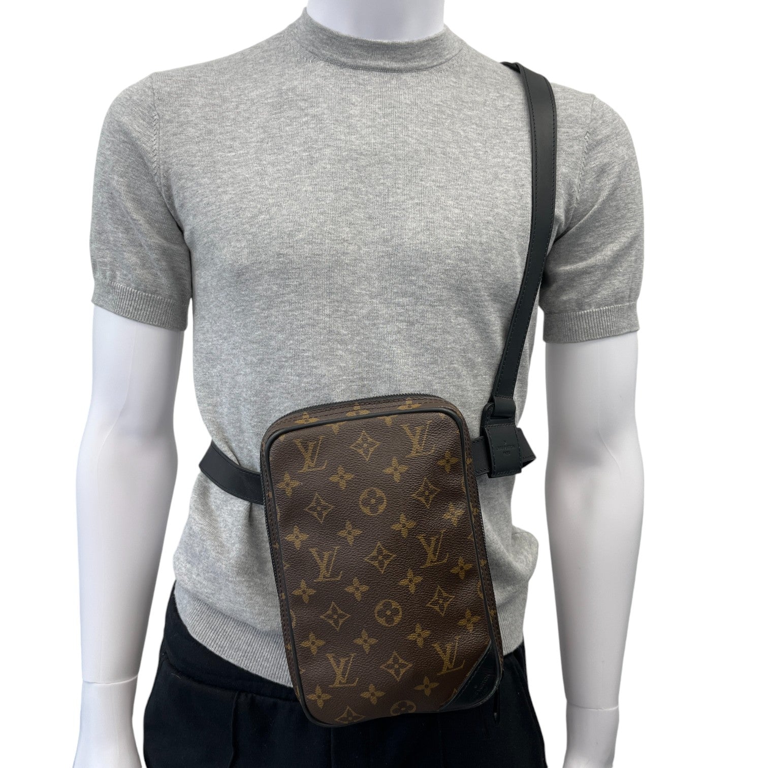 Men's Monogram Utility Bag Brown