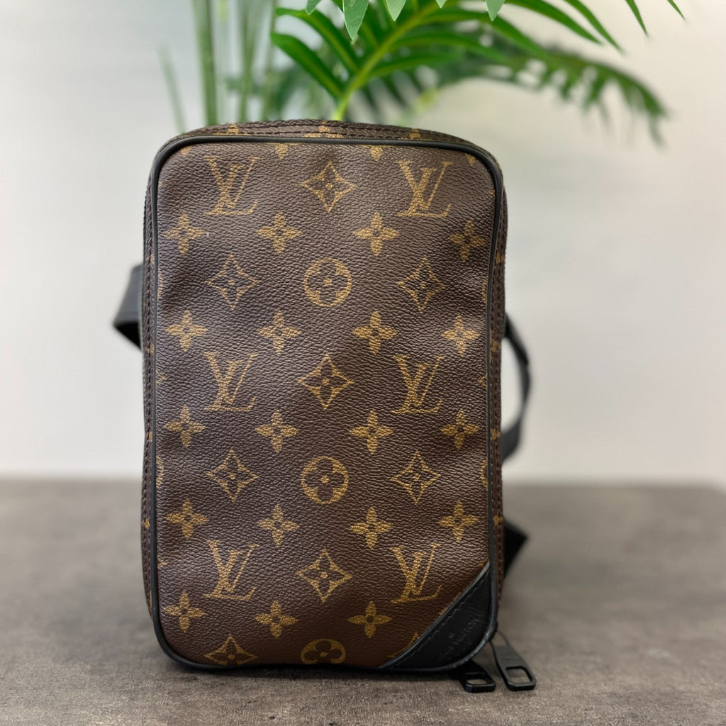 Men's Monogram Utility Bag Brown