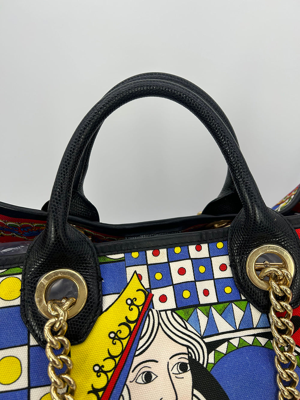 Limited Edition Dolce and Gabbana Queen of Hearts Capri Tote