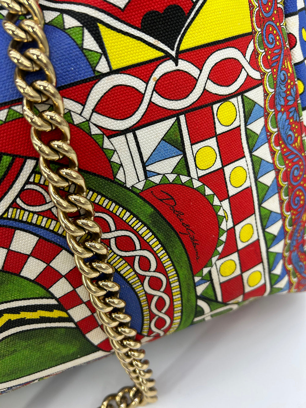 Limited Edition Dolce and Gabbana Queen of Hearts Capri Tote