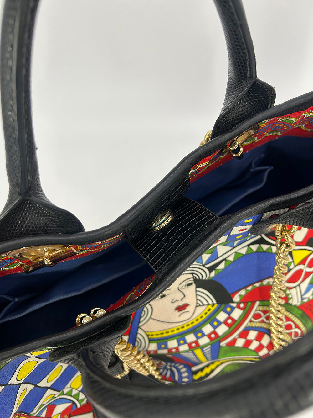 Limited Edition Dolce and Gabbana Queen of Hearts Capri Tote
