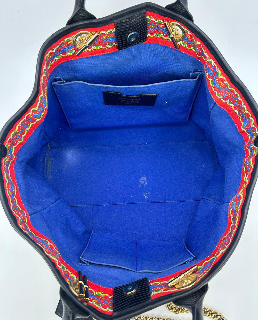 Limited Edition Dolce and Gabbana Queen of Hearts Capri Tote