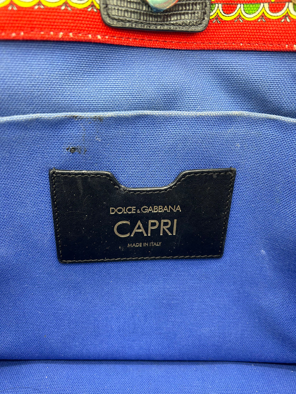 Limited Edition Dolce and Gabbana Queen of Hearts Capri Tote