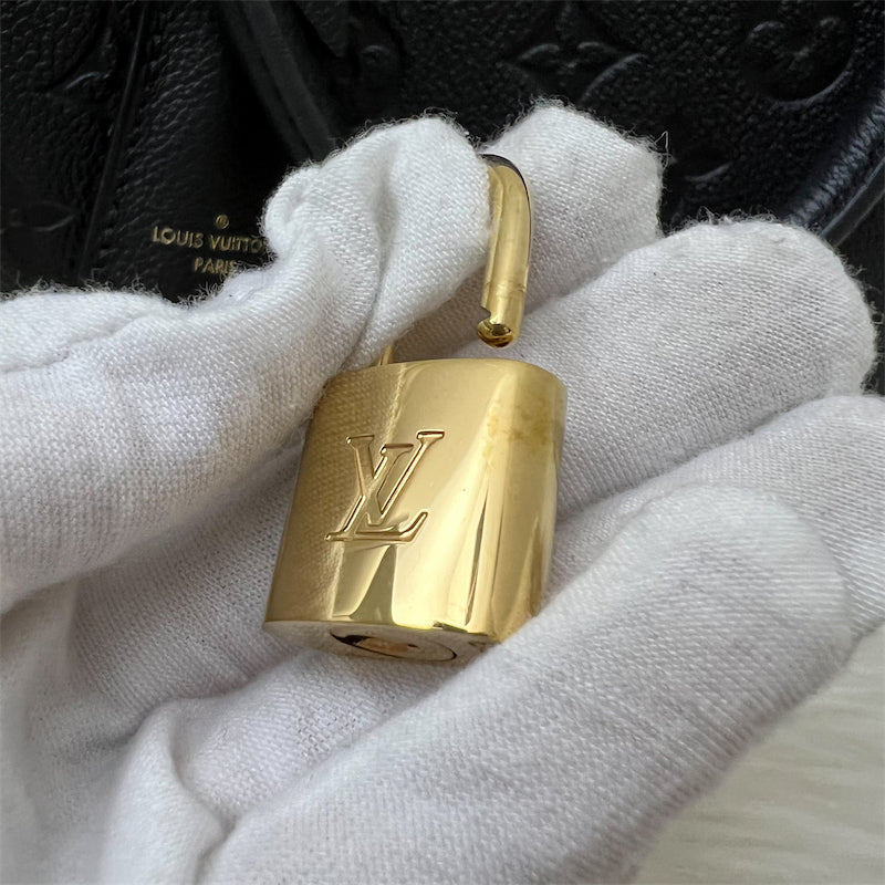 LV Speedy 25 Bandouliere in Black Empreinte Leather and GHW
